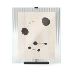 Čierny sklenený stojací rámček 26x30, 5 cm Flute – Umbra vyobraziť