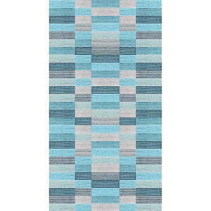 Modrý prateľný koberec 50x80 cm Hali – Vitaus vyobraziť