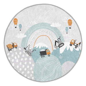 Prateľný detský koberec ø150 cm Snowy Hills – Mila Home vyobraziť