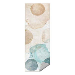 Krémovo-tyrkysový prateľný behúň 80x200 cm Puddle – Mila Home vyobraziť