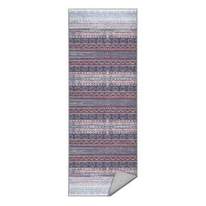 Fialovo-sivý prateľný behúň 80x200 cm Vintage Stripe – Mila Home vyobraziť