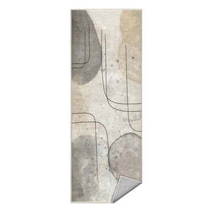Sivo-krémový prateľný behúň 80x200 cm Simple Lines – Mila Home vyobraziť