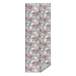 Fialovo-sivý prateľný behúň 80x200 cm Dusty Flowers – Mila Home vyobraziť
