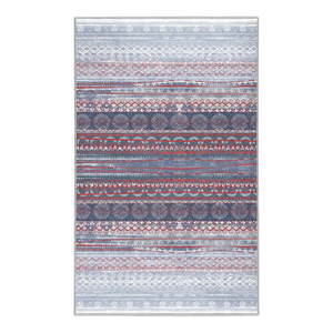 Fialovo-sivý prateľný koberec 80x150 cm Vintage Stripe – Mila Home vyobraziť