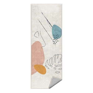 Krémový prateľný behúň 80x200 cm Abstract Shapes – Mila Home vyobraziť