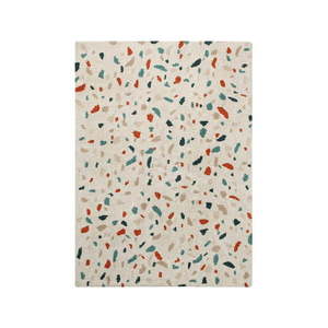 Krémový prateľný ručne tkaný bavlnený koberec 140x200 cm Terrazzo Marble – Lorena Canals vyobraziť