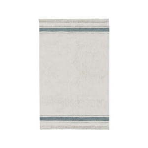 Modro-krémový prateľný ručne tkaný bavlnený koberec 140x200 cm Gastro Vintage Blue – Lorena Canals vyobraziť