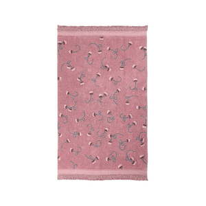 Ružový prateľný ručne tkaný bavlnený detský koberec 140x210 cm English Garden Ash Rose – Lorena Canals vyobraziť