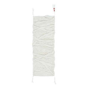 Biely prateľný ručne tkaný vlnený behúň 70x200 cm Enkang Ivory – Lorena Canals vyobraziť