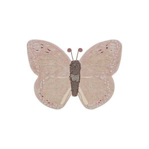 Svetloružovo-béžový prateľný ručne tkaný bavlnený detský koberec 90x120 cm Baby Butterfly – Lorena Canals vyobraziť