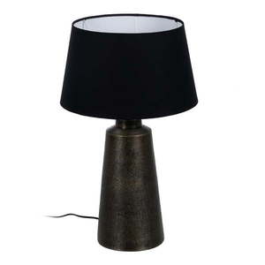 Čierna stolná lampa s textilným tienidlom (výška 66 cm) – Ixia vyobraziť