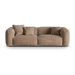 Svetlohnedá zamatová pohovka 240 cm Martina – Micadoni vyobraziť