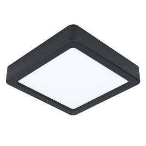 Čierne LED stropné svietidlo 16x16 cm FUEVA 5 – EGLO vyobraziť