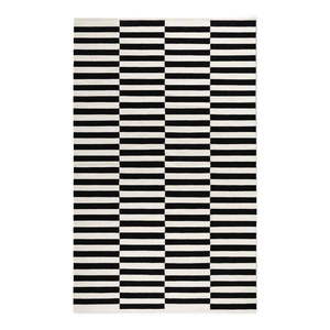 Čierno-biely obojstranný ručne tkaný vlnený koberec 200x300 cm Donna – Hanse Home vyobraziť