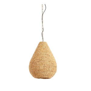 Závesné svietidlo v prírodnej farbe s dreveným tienidlom ø 31 cm Kabinda – Light & Living vyobraziť