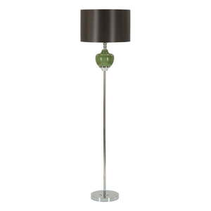 Zeleno-sivá stojacia lampa s textilným tienidlom (výška 160 cm) Eva – Mauro Ferretti vyobraziť