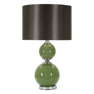 Zeleno-sivá stolná lampa s textilným tienidlom (výška 65 cm) Eva – Mauro Ferretti vyobraziť