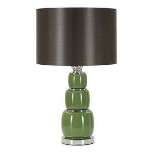 Zeleno-sivá stolná lampa s textilným tienidlom (výška 57 cm) Eva – Mauro Ferretti vyobraziť