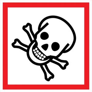 Informačná nálepka – GHS06 - Toxické látky (symbol) vyobraziť