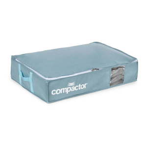 Vákuový plastový úložný box pod posteľ 65x45x15, 5 cm Blue Edition – Compactor vyobraziť