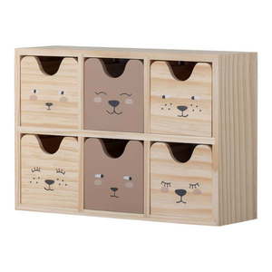 Drevený detský organizér na hračky v prírodnej farbe 27x8x18 cm Calle – Bloomingville Mini vyobraziť