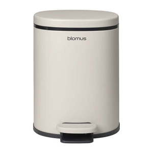 Krémový nášľapný oceľový odpadkový kôš 5 l Para – Blomus vyobraziť