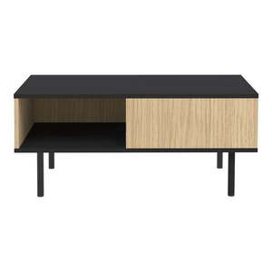 Čierny konferenčný stolík v dekore duba 89x50 cm Lord - TemaHome vyobraziť