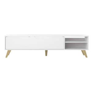 Biely TV stolík 165x43 cm Prism - TemaHome vyobraziť