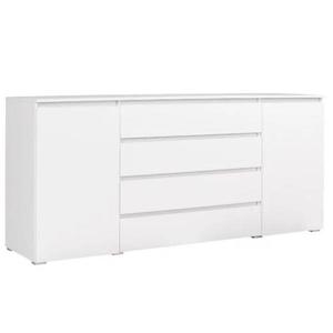 Komoda Cosmo C06 4 zásuvky biela vyobraziť
