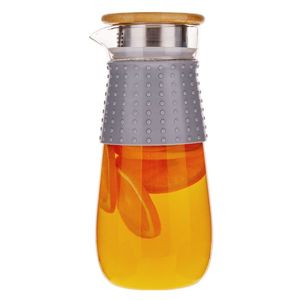 KONDELA Glazo karafa 1200 ml priehľadná / sivá vyobraziť