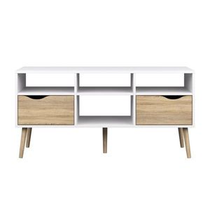 KONDELA Oslo 75391 tv stolík dub sonoma / biela vyobraziť