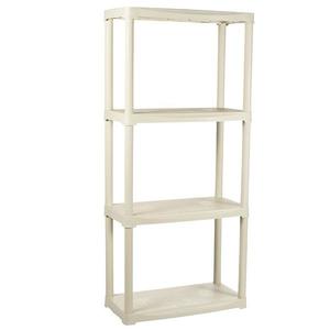 Regál plastový T60/4E ecru 133x60x30 cm – 4 police/20kg vyobraziť