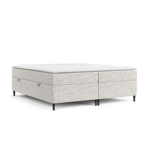 Svetlosivá boxspring posteľ s úložným priestorom 140x200 cm Araya – Maison de Rêve vyobraziť