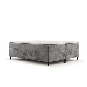 Tmavosivá boxspring posteľ s úložným priestorom 180x200 cm Araya – Maison de Rêve vyobraziť