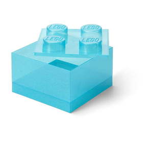 Svetlomodrý plastový detský úložný box 25x25x18 cm – LEGO® vyobraziť