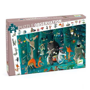 Detské puzzle Djeco Observation Lesný Orchester vyobraziť