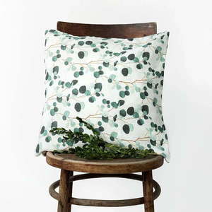 Ľanová obliečka na vankúš 40x40 cm Eucalyptus – Linen Tales vyobraziť