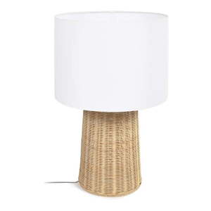 Stolová lampa v prírodnej farbe s textilným tienidlom (výška 51 cm) Kimjit - Kave Home vyobraziť