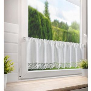 ArtFir Krátka záclona CLARIE P | biela 150 x 30 cm vyobraziť