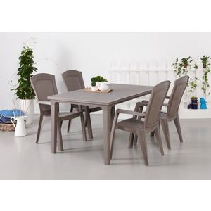 Elvisia Záhradný set FINN 4 + 1 | cappuccino vyobraziť