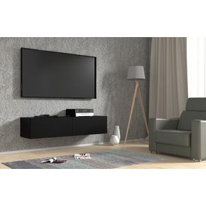 ArtBm Závesný TV stolík BINGO 140 cm | čierny mat vyobraziť