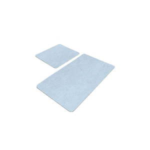 Modré zamatové kúpeľňové predložky v súprave 2 ks 60x100 cm – Mila Home vyobraziť