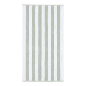 Biela/sivá bavlnená osuška 90x140 cm Stripe Jacquard – Bianca vyobraziť