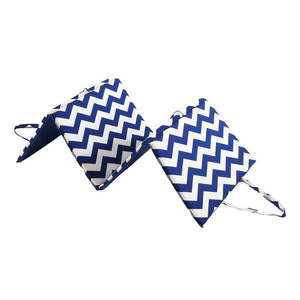 Bielo-modrý záhradný sedák na ležadlo 49x137 cm Zig Zag – B.E.S. vyobraziť