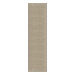 Béžový vlnený behúň 60x230 cm – Flair Rugs vyobraziť