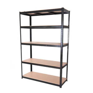 Čierny kovový úložný regál 120x180 cm – Rojaplast vyobraziť