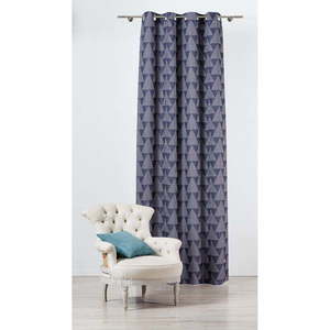 Modro-sivý záves 130x260 cm Zatapa - Mendola Fabrics vyobraziť