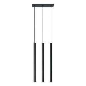 Čierne závesné svietidlo Nice Lamps Fideus, dĺžka 30 cm vyobraziť