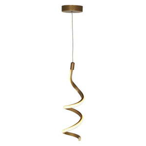 Kovové LED závesné svietidlo v bronzovej farbe ø 12 cm Hilton – Squid Lighting vyobraziť