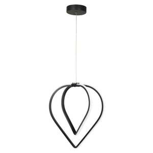 Čierne kovové LED závesné svietidlo ø 33 cm Pars – Squid Lighting vyobraziť